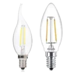 لمبة ليد فلومنت شفاف شكلين